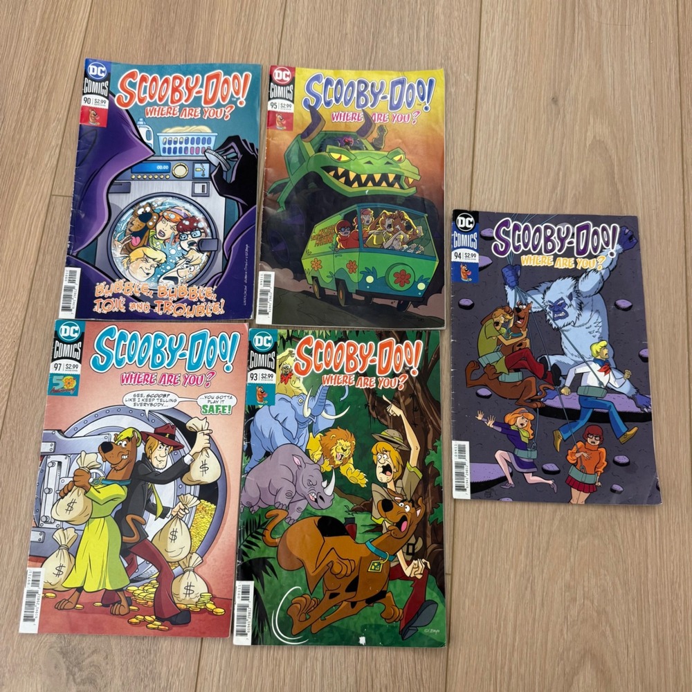 DC Comics Scooby-Doo Where Are You? Comic Book Lot Issues 90 93 94 95 97